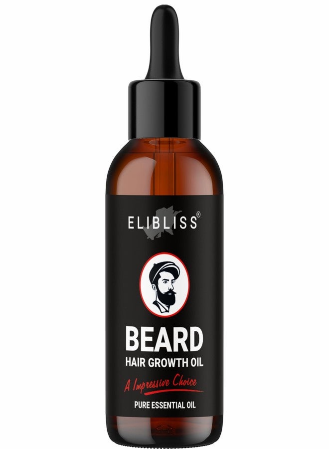 Elibliss Beard Hair Growth Oil with Premium Essential Oil for Natural Thicker and Fuller Beard 30ml - Image 1